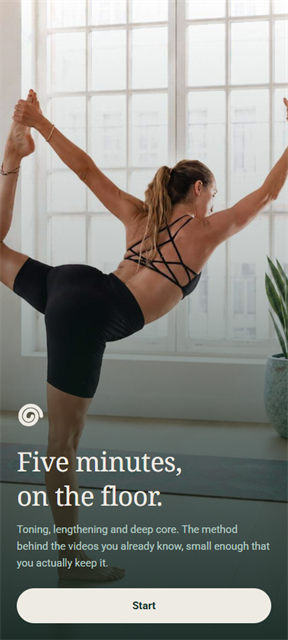 Ceremony onboarding screen: Five minutes, on the floor.