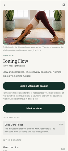 Ceremony guided practice player.